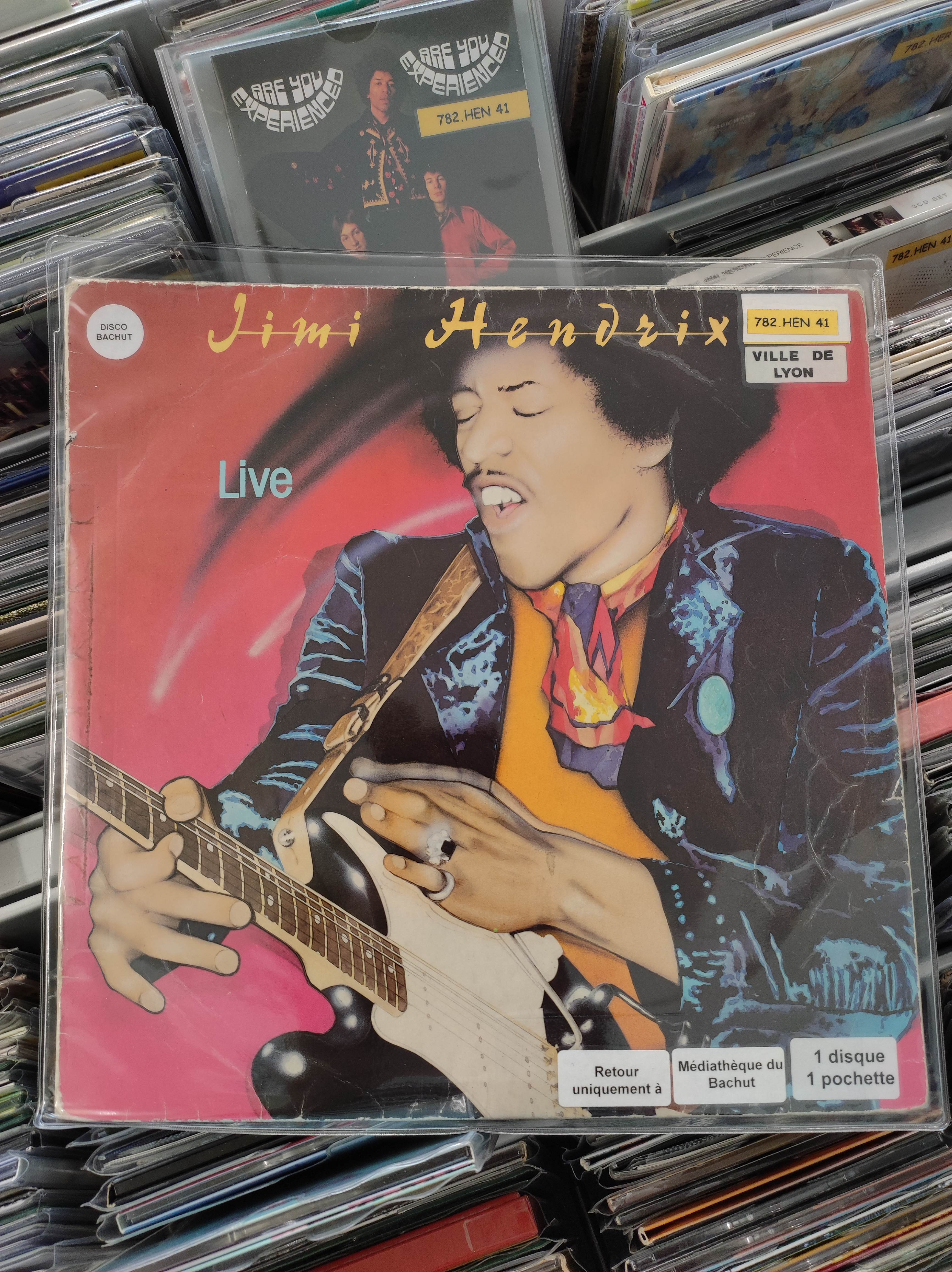 image d'illustration de Jimi Hendrix en vinyle
