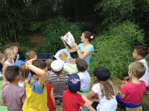image d'illustration de lectures au parc